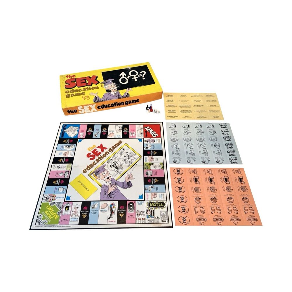 Vintage 1979 The Sex Education Game Adult Board Game American Publishing‎ Corp